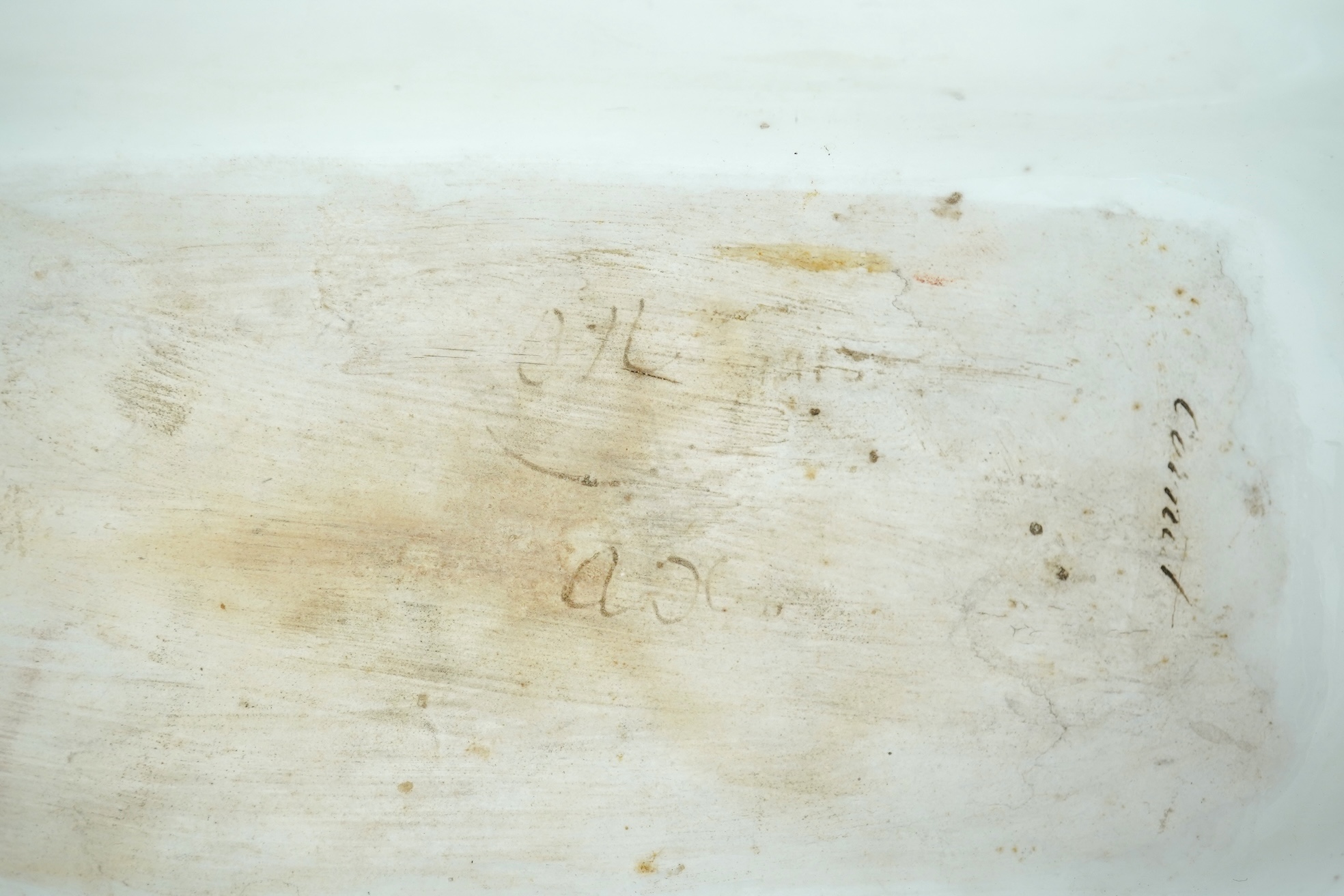 A pair of Paris porcelain cornucopia vases, mid 19th century